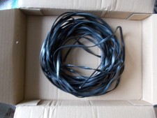 Flachband Kabel, InLine Modularkabel, 6 adrig, Telefonkabel, 15m, schwarz