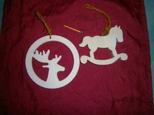 Schaukelpferd + Elchbild zum Aufhängen * Fensterbild