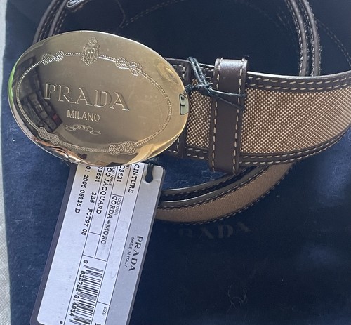 Prada gürtel leder logo - prada,