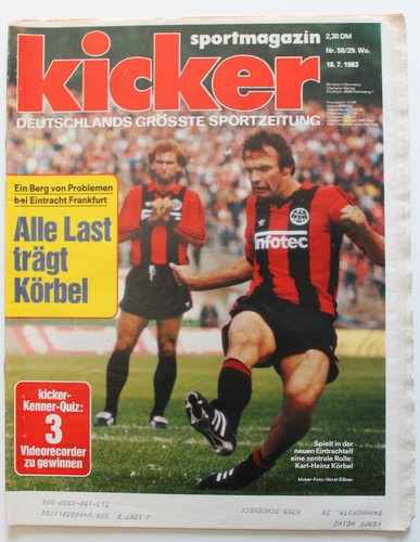 Kicker 1983 eintracht - 1983/58:,