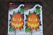2 stk. fensterbild selbsthaftend ohne kleber motiv gruseliger kürbis halloween
