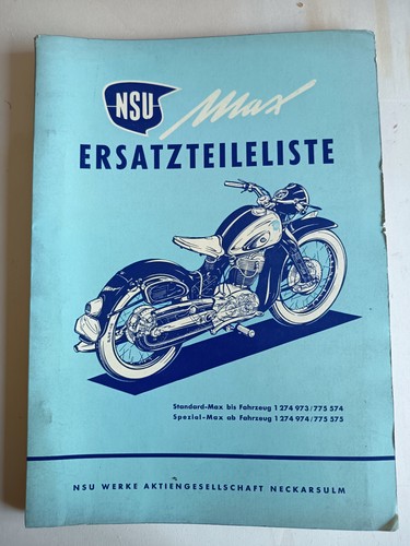Nsu max eratzteileliste - nsu,