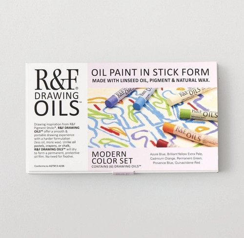 Zeichenöl 12ml 6er set - r&f,