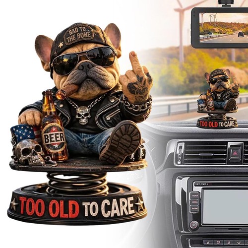 Bulldog resin auto deko - resin,