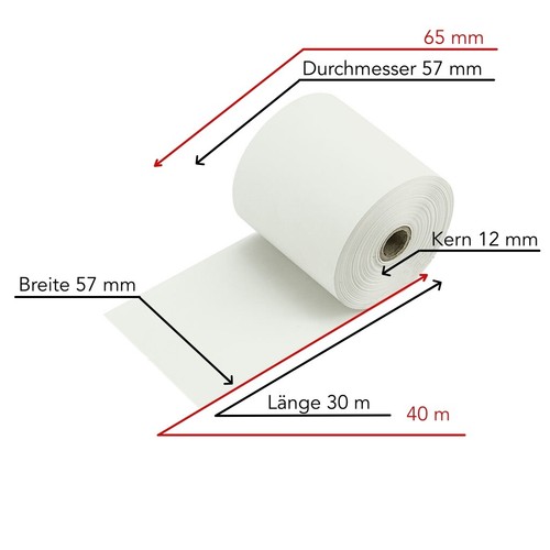 Bonrollen 57mm 12mm ec - 10,