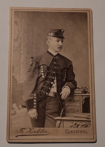 Foto cdv mann bergmann uniform - foto,