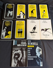 8 Taschenbücher von Dick Francis (Diogenes) u.a.