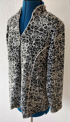 Jacke schwarz weiß wiener - jacke,