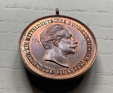 Kaiser Wilhelm II, Bundesschießen in Weißenfels 1892 - Medaille Sachsen-Anhalt