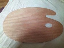 Mischpalette Holz Mischtablett