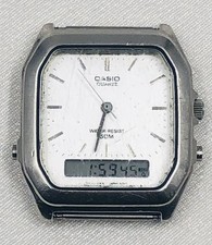 Vintage Casio AQ-310 Quartz Herrenarmbanduhr – Analog/Digital, Japan Mov’t