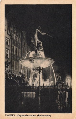 Danzig neptunsbrunnen - ak,