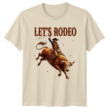 Lets Rodeo T-Shirt Bull Riding