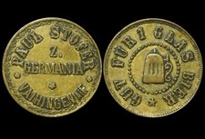 BIERMARKE: 1 Glas Bier. PAUL STOFER - Z. GERMANIA - VAIHINGEN A/F. ⇒ STUTTGART.
