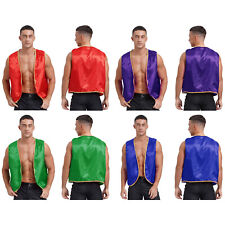 Herren Tops Tanzen Waistcoat Karneval Weste Performance Kostüm Role Play Theme