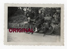 Orig Foto 30er Junge Frau posiert auf Motorrad DKW aus Leipzig