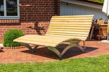 Waldsofa, Sonnenliege, Relaxliege, Wellenliege, Holzliege Classic | Lärche