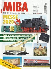 Zeitung MIBA Die Eisenbahn im Modell 2020 Messe Nürnberg Modellbahn