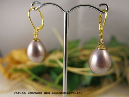 Ohrringe violett aus - ohrringe,