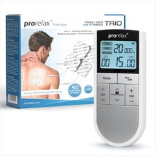 PRORELAX Elektrostimulationsgerät TENS/EMS Trio Reizstromgerät Fitness-Modus NEU