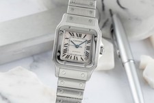 Cartier Santos XL Silver Dial Edelstahl Automatik Herrenuhr Ref. 2823 Klassiker