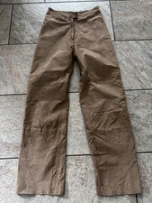 Tolle Leder Hose von Madeleine Gr. 36 Camel Braun Velourleder