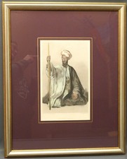 Altcolorierter Kupferstich "An