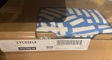 Ikea LYCKSELE Bezug 2er Bettsofa Tutstad BUNT  blau-weiß 004.796.90 NEU OVP