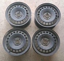 4x Stahlfelgen Opel 6Jx15 H2
