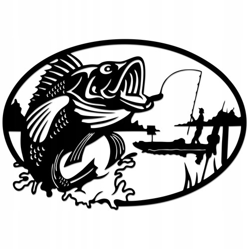Wandbild angler mit - angler,
