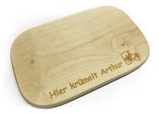 Frühstücksbrett mit Name +