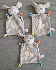3 x NICOTOY BABY SCHMUSETUCH * HUND DOG * 2 x UNBESCHMUST 1 x TOP SCHNUFFELTUCH