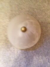 Schlichte schöne Deckenlampe Glas/Messing für Schlafzimmer, Diele, Treppenhaus