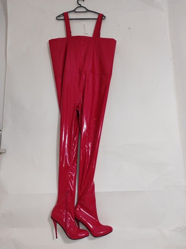 Stiefel hose reichte bis - , zu
