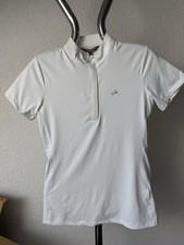 Reitsport Schockemöhle Turniershirt  Funktionsshirt Weiß Glitzer