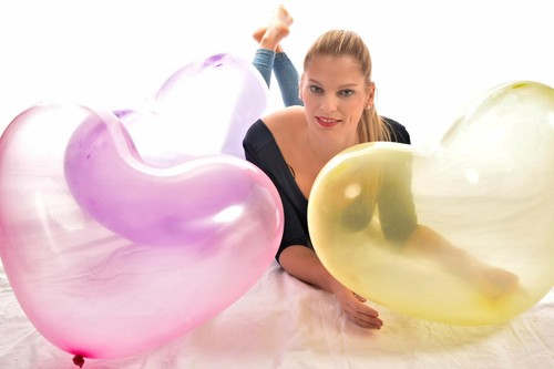 10x riesen herz luftballon - 10x,