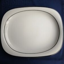 ROSENTHAL, Ess-Service Suomi anthrazit, große Vorlegplatte, 33,2 x 27,0 cm