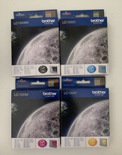 4x original brother lc1000 bk c m y brother lc1000bk lc1000c lc1000m lc1000y