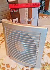 Air-Circle Wandventilator 150 mm, Silber, NEU, IPX4, Eco-Timer, 295m³ Leistung