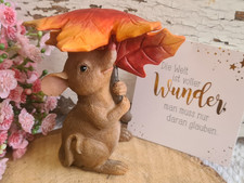 Maus blatt herbstblatt - maus,