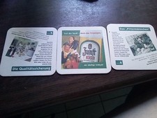 3x Zunft Kölsch  Bierdeckel Stationen der Brauerei: 6 Das Pittermännchen 5.Quali