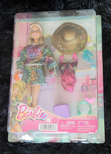 Barbie puppe reise blond - barbie, puppe,