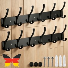 2 Stück Kleiderhaken Wand mit