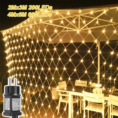 Led lichternetz außen 6x4m - außen,