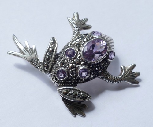 Brosche frosch amethyste - 6,