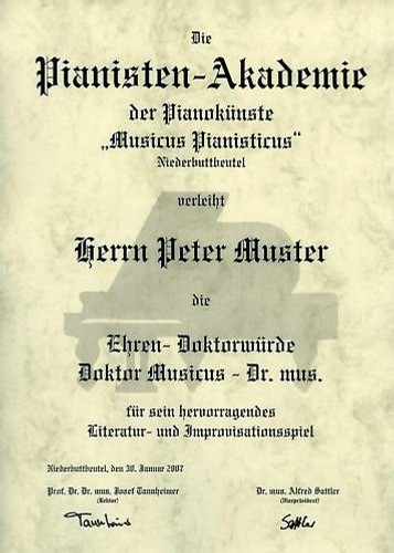 Ehren doktorwürde pianist - ehren,