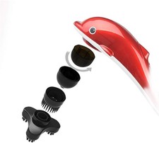 6 in 1 Elektrisches Delphin Handmassagegerät Vibration Infrarot Massage Neu