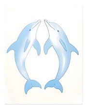 Ozean-Themen Delfin-Wandkunst