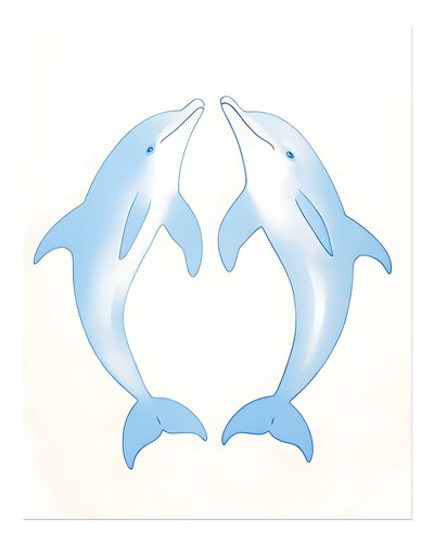 Ozean themen delfin wandkunst - ozean-themen, delfin-wandkunst