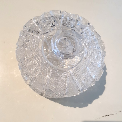 Bleikristall dose mit - mit, deckel